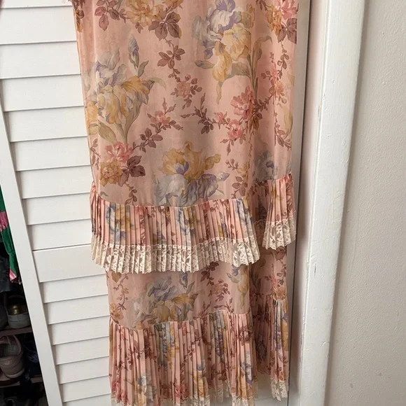 Zimmermann Floral Midi Dress with Lace Details - Picture 8 of 15